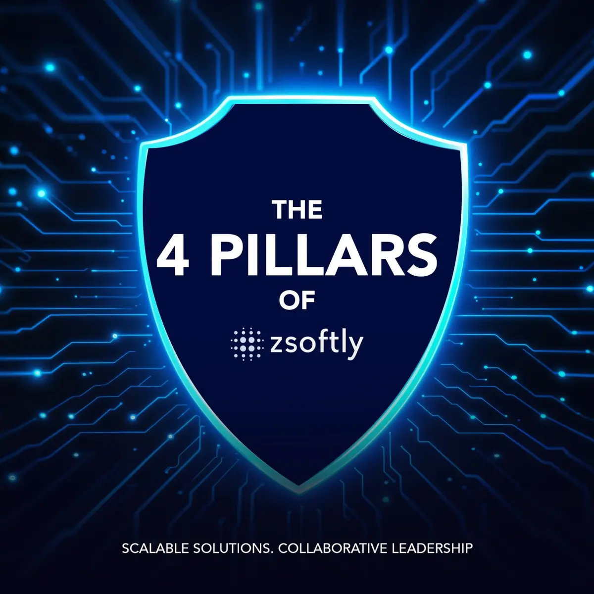 The 4 Pillars of ZSoftly - Scalable Solutions, Collaborative Leadership